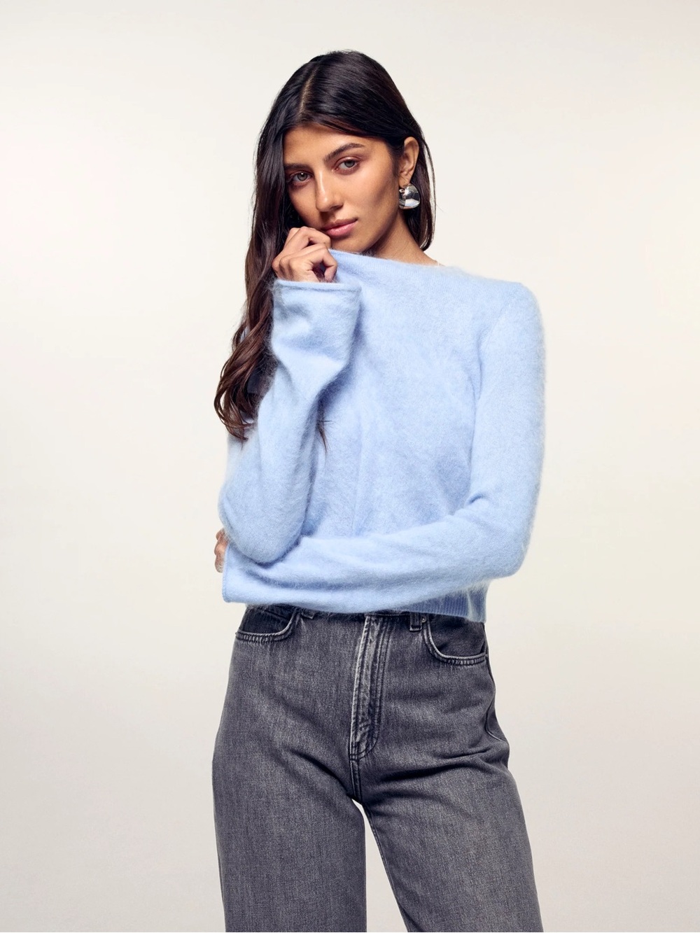 From Future Baby Blue Cashmere Sweater